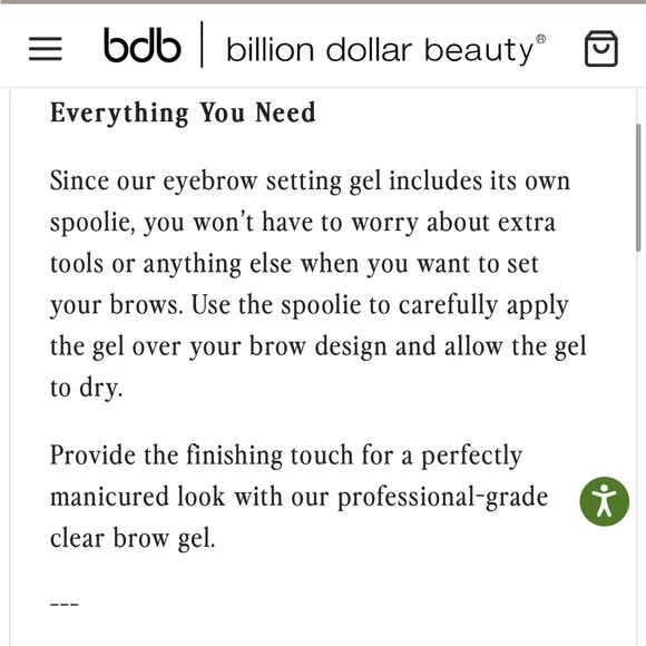 bdb clear brow gel - Picture 8 of 9